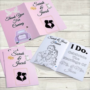 Kids Activity Kits for Wedding | Wedding Activity Book for Kids Printable | Personalized Cover | Wedding Coloring Book | DIY Wedding Pages