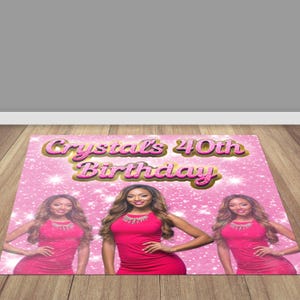 Floor Decal Custom Sticker, Removable sticker, Removable vinyl sticker, Floor Sticker, Floor Wrap, Birthday decal, Sweet 16, Custom Decal
