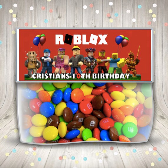 Roblox Treat Bag Toppers Etsy - roblox candy bag topper roblox ziptop topper roblox birthday party printables roblox party favors roblox party favor bag 100700