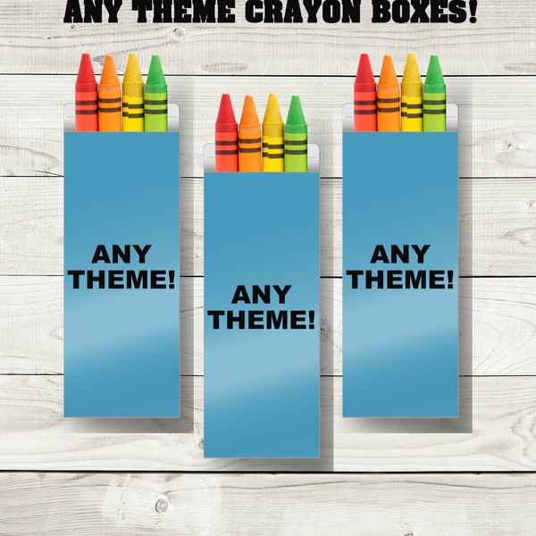 Custom Crayon boxes