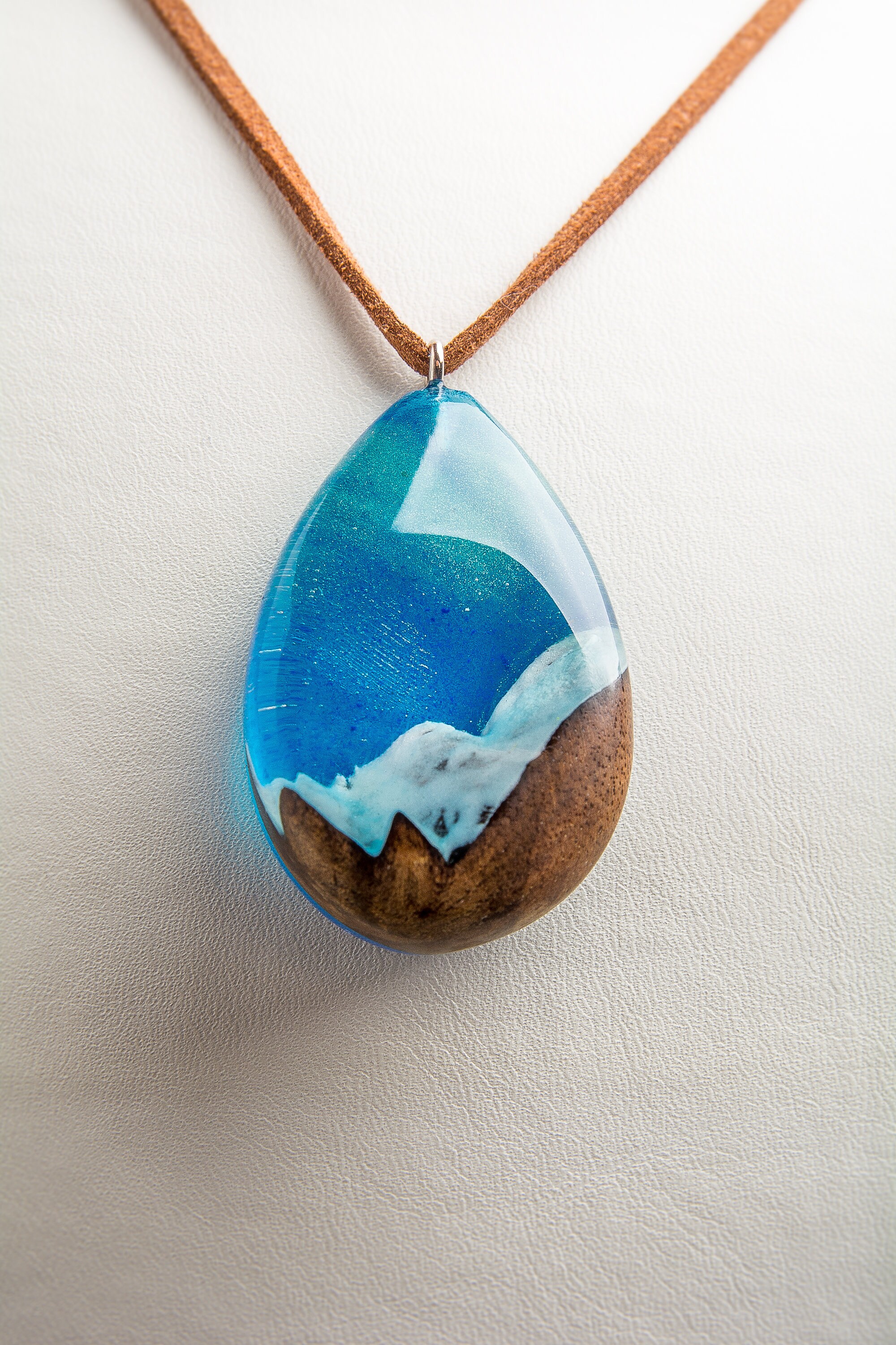 Northern Lights Gift Aurora Borealis Pendant Snowy Etsy