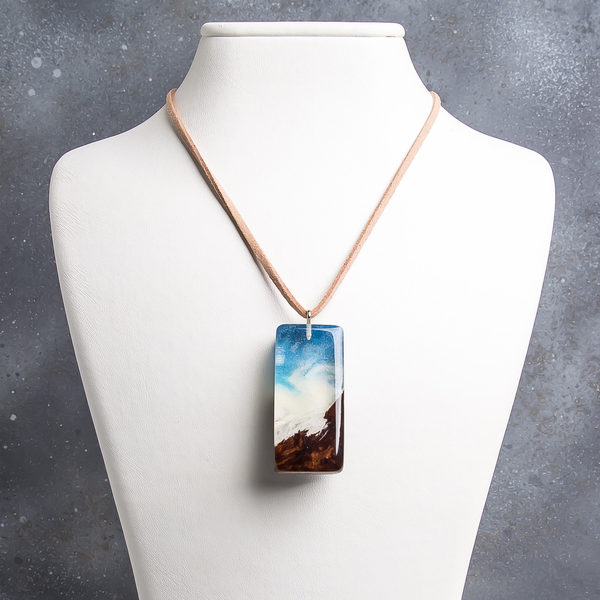 Maldives Diorama Beach Necklace Bioluminescent Jewelry Gift Etsy