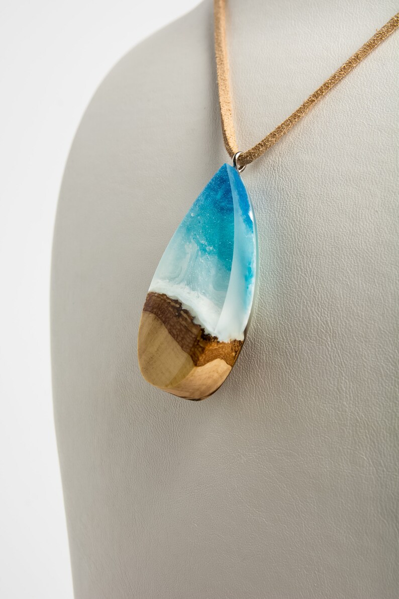 Beach Pendant Bioluminescent Jewelry Glow in Dark Ocean Etsy