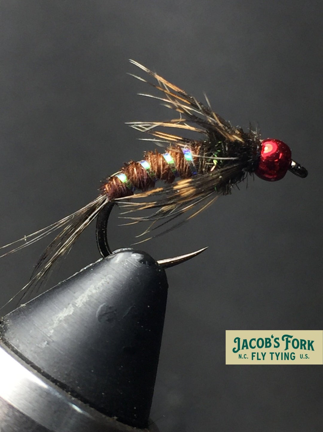 Red Bead Head Soft Hackle Pheasant Tail Nymph Etsy