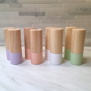 Wood Salt and Pepper Shakers - Multi Colors - Pine, Walnut