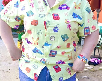 Nerd Nostalgia Button Down Shirt