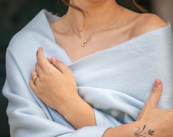 Hochzeits-Schal - Silberblau | Brautstola | Brautjungfer Schal | Braut Wrap | Hochzeit Bolero | Braut Cape | Winter-Hochzeits-Schal
