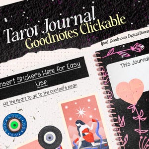Digitales Tarot-Tagebuch: Goodnotes-Planer mit Hyperlink (PDF)