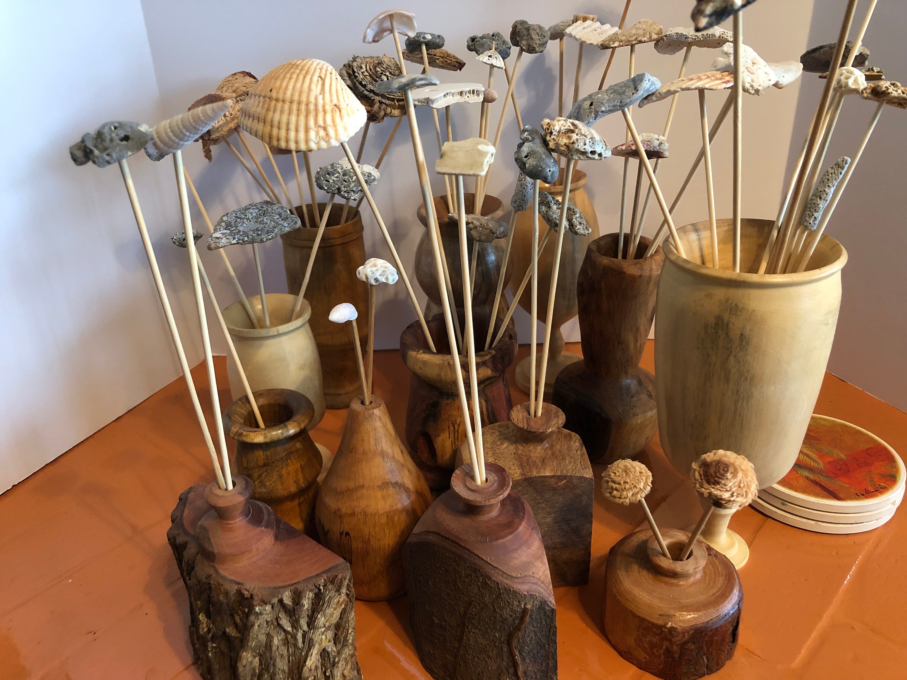 A Set of Three Unique Wood Weed Pots or Vases Made From TX Etsy