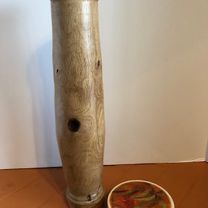 A tall one of a kind vase for dried flowers,decor,room,living,home,centerpiece,dining,coffee table,accent