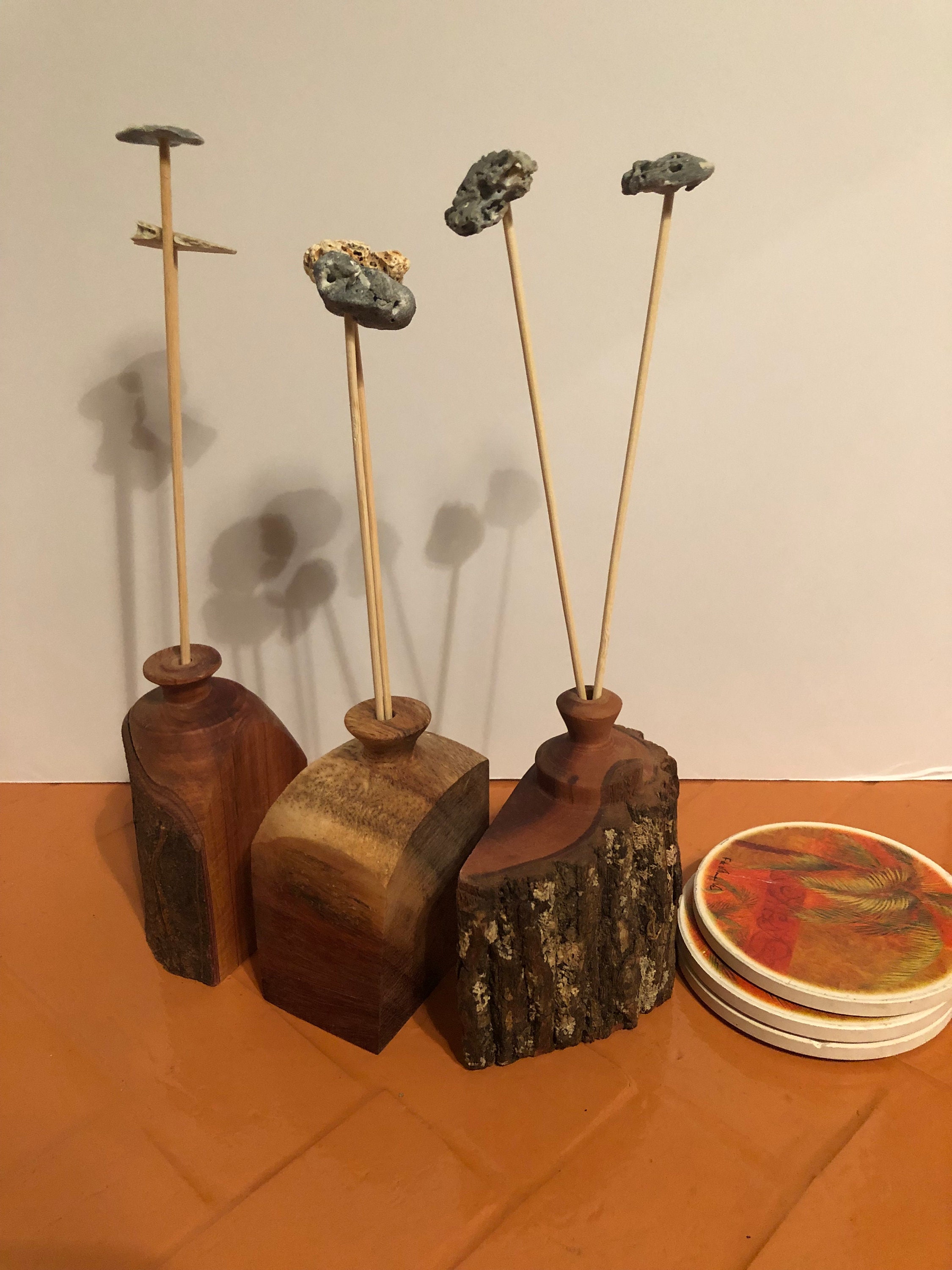 A Set of Three Unique Wood Weed Pots or Vases Made From TX Etsy