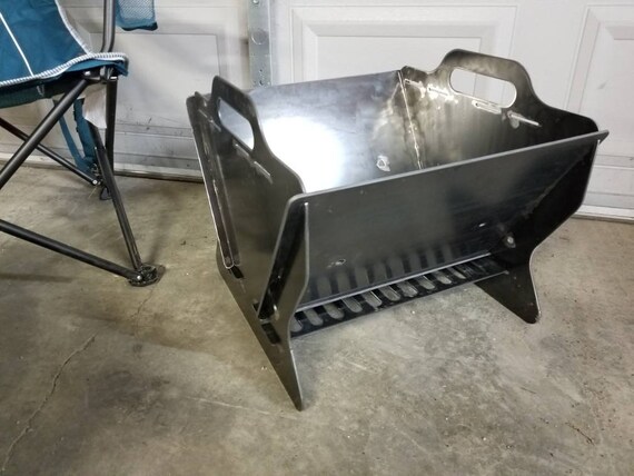 Collapsible Fire Pit And Grill Cnc Plasma Cut Customizable Etsy