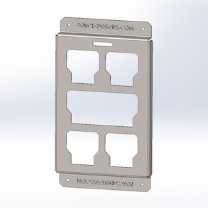 Half Packout Mounting Plate PLAN ONLY, DXF File, Plan For Cnc Laser and Cnc Plasma