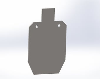 Half Scale Silhouette Target DXF File, Plasma Cut File, FILE ONLY*