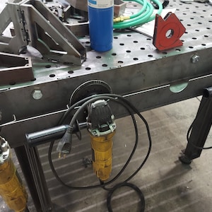 File Only* 4 Grinder Rack for Welding Table, Holder, Organizer