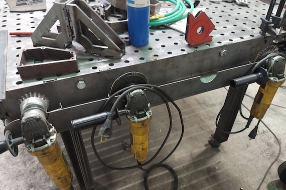 4 Grinder Rack for Welding Table Holder Organizer