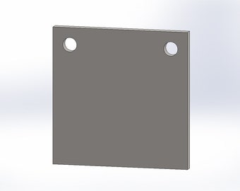 6" Square Gong Target DXF File, Plasma Cut File, FILE ONLY*