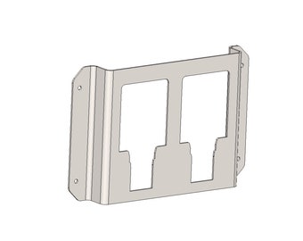 Flat 2 Battery Mount Plate, Bracket, DXF File, Plan Only