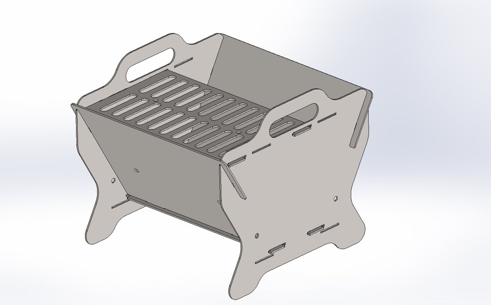 Collapsible Fire Pit DXF Files, Plasma Cut, Laser Cut, Custom Fire Pit