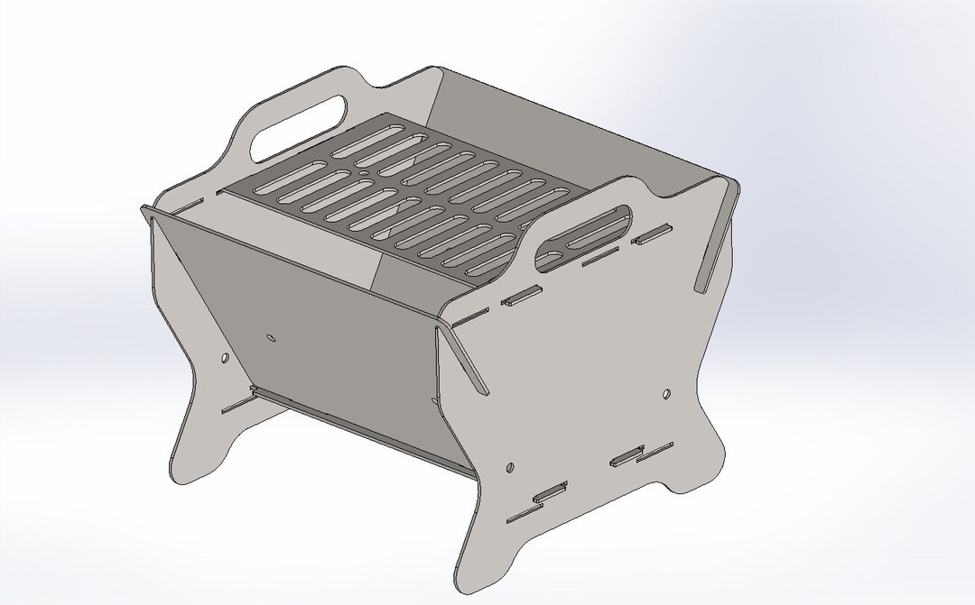 Collapsible Fire Pit DXF Files, Plasma Cut, Laser Cut, Custom Fire Pit