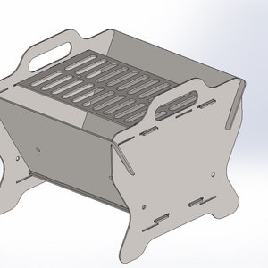 Collapsible Fire Pit DXF Files, Plasma Cut, Laser Cut, Custom Fire Pit Design