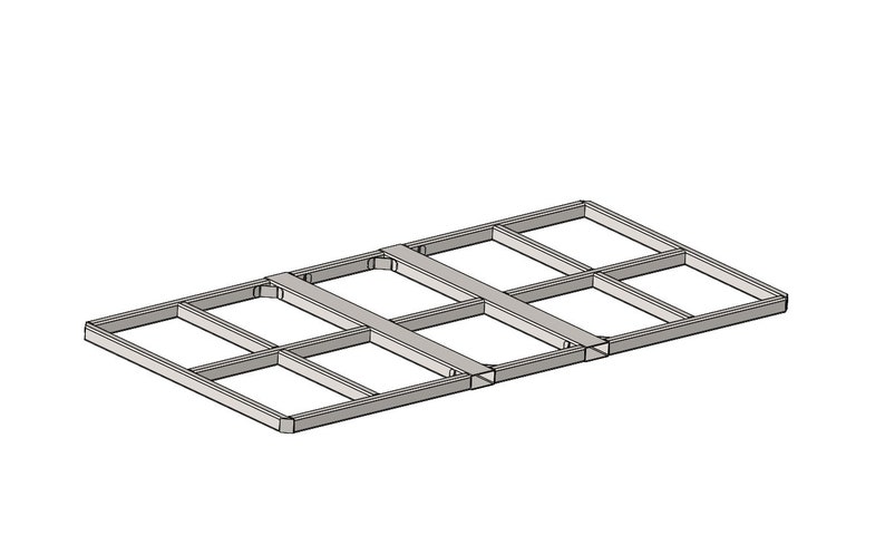 small metal frame , metal base , metal rectangle ,... Units Are Inches* Sheet Metal Storage Rack, Plans Only, PDF Build ...