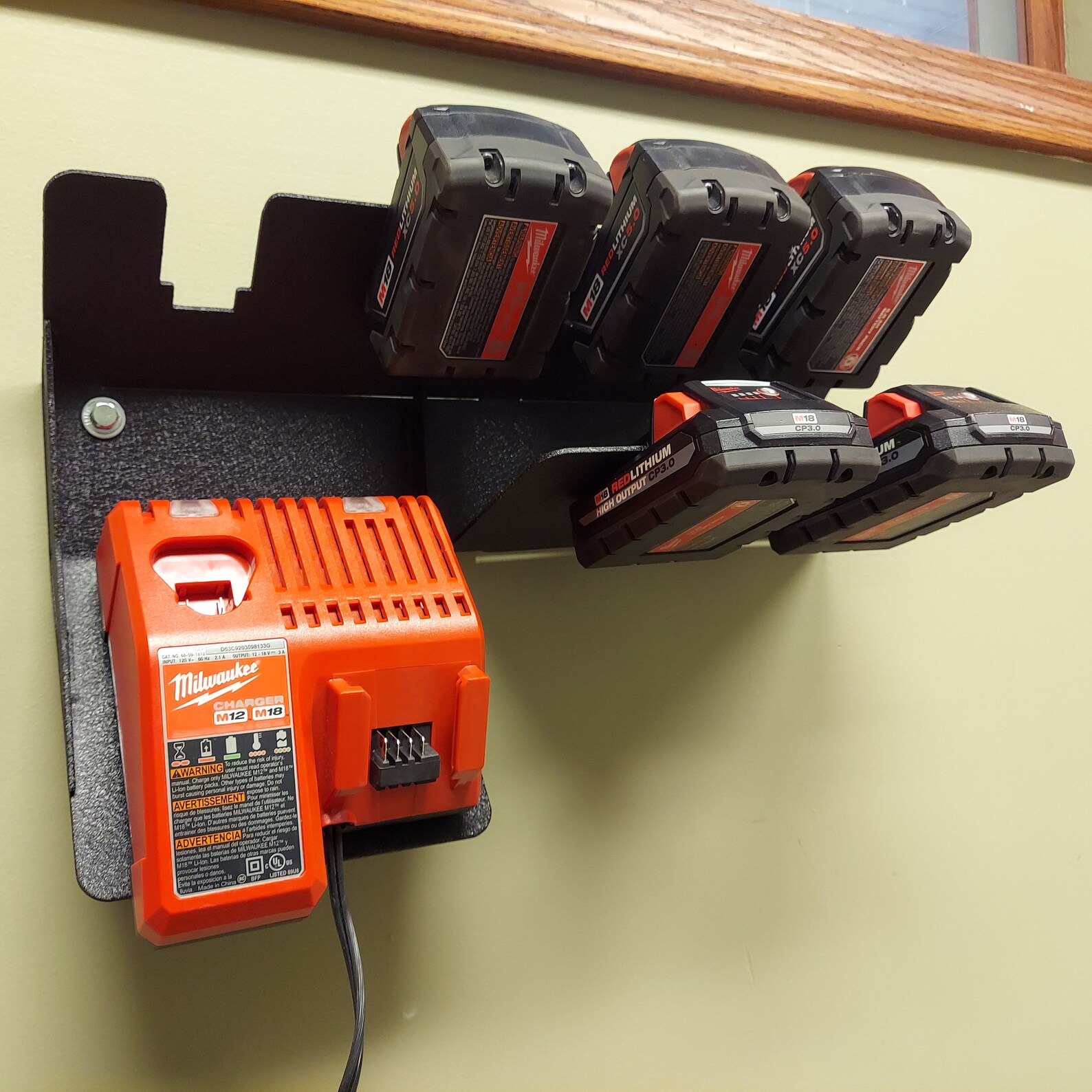 Milwaukee Battery Holder and Charging Station DXF File Etsy