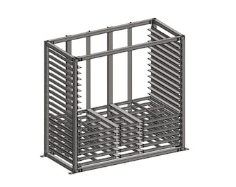 Sheet Metal Storage Rack, Plans Only, PDF Build Prints (units are inches) and DXF Cut Files Only