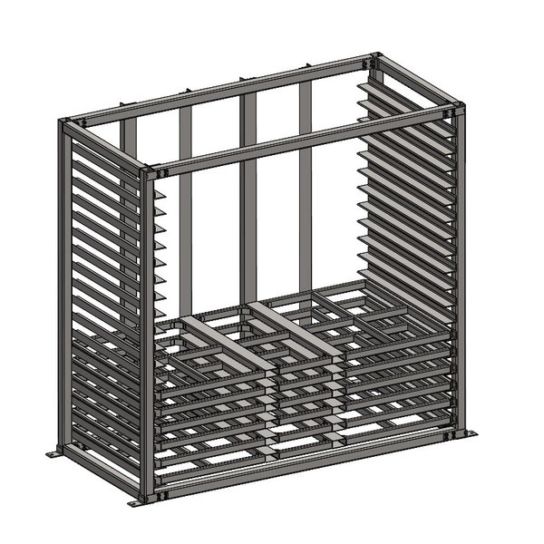 Sheet Metal Storage Rack, Plans Only, PDF Build Prints (units are inches) and DXF Cut Files Only