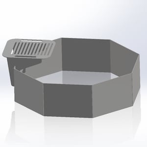 Octagon Fire Pit DXF Files, Plasma Cut, Laser Cut, Custom Fire Pit Design