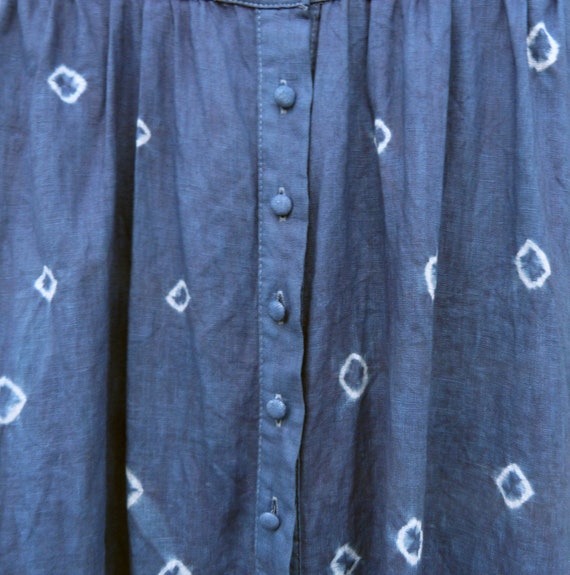 Buy Dissh Brand Indigo Natural Hand Dyed Shibori Long Linen and Viscose  Dress Size 6 Online in India - Etsy