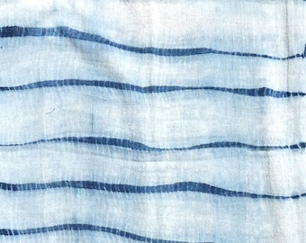 Cotton Scarf Indigo Dyed Shibori Indonesian 19