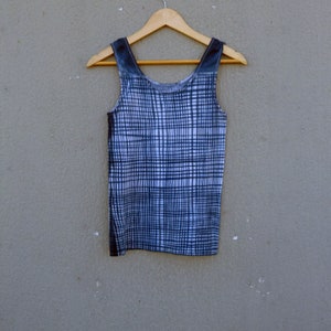 Seed Singlet Indigo Natural Hand Dyed Shibori Tie Dye