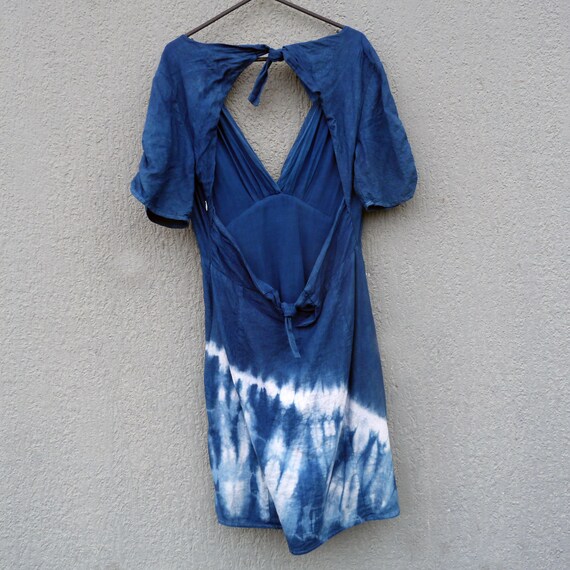 Buy Glassons Brand Indigo Dyed Shibori Backless Dress Online in India - Etsy Buy Glassons Brand Indigo Dyed Shibori Backless Dress Online in India - Etsy