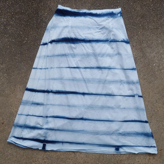 Indigo tie dye skirt deals