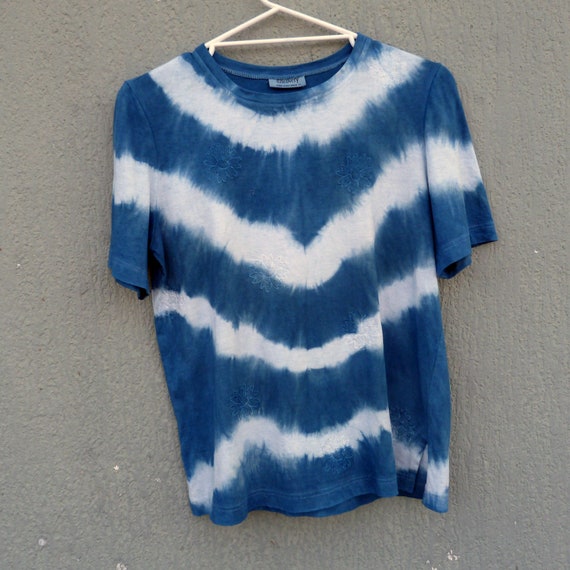 indigo tie dye shirt