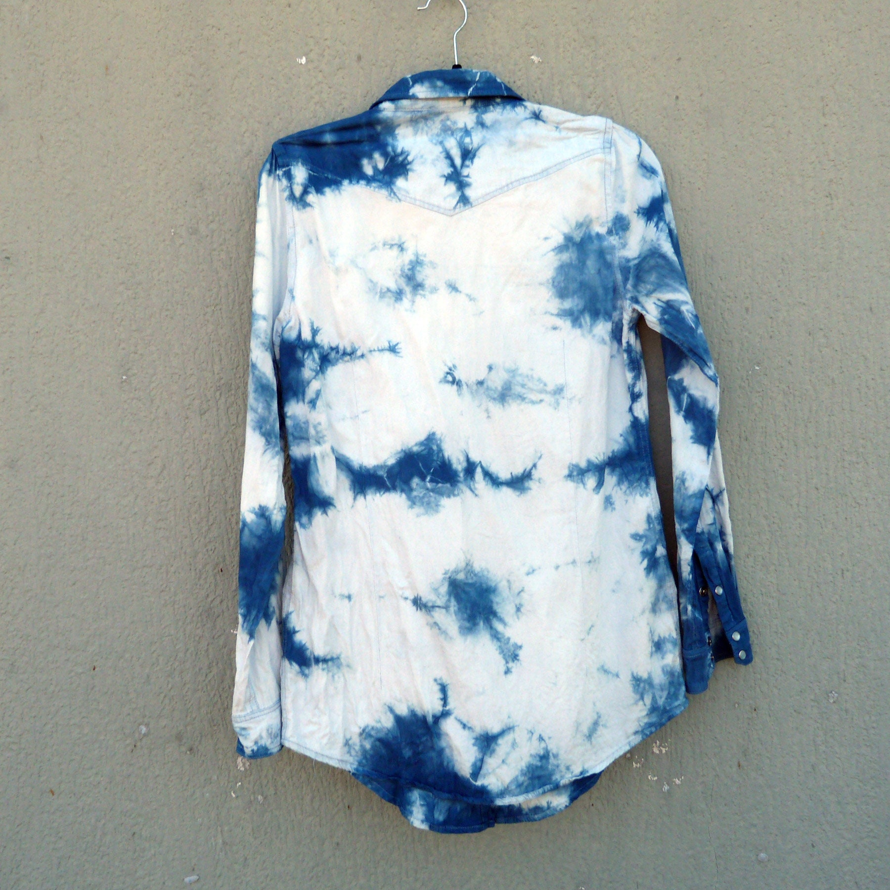 Dotti Brand Indigo Natural Hand Dyed Shibori Tie Dye Shirt - Etsy UK