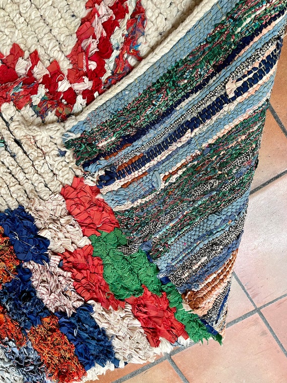 古いモロッコのアジラル ラグ マルチカラー ウール 270 cm 160 cm