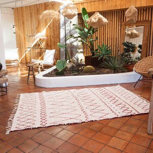 Reversible recycled cotton carpet new design black and white inverted sustainable unique ethical fair trade ecological 170/240
