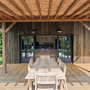 Shade sails made from 100% natural and eco-friendly coconut fibers. For installation on a structure (iron pergola or wooden frame). image 6