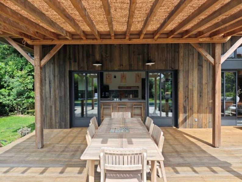 Shade sails made from 100% natural and eco-friendly coconut fibers. For installation on a structure (iron pergola or wooden frame). image 6