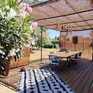 Shade sails made from 100% natural and eco-friendly coconut fibers. For installation on a structure (iron pergola or wooden frame). image 12