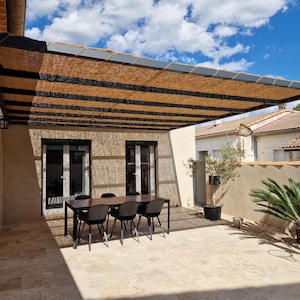 Shade sails made from 100% natural and eco-friendly coconut fibers. For installation on a structure (iron pergola or wooden frame). image 14