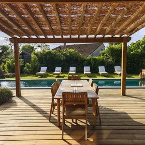 Shade sails made from 100% natural and eco-friendly coconut fibers. For installation on a structure (iron pergola or wooden frame). image 3