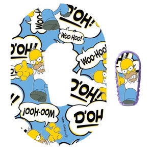 Simpsons / homer / cartoon Dexcom G6 Adhesive Sticker/ Medical Tape/ Tubie Tape/ Diabetes Patch modern diabetic