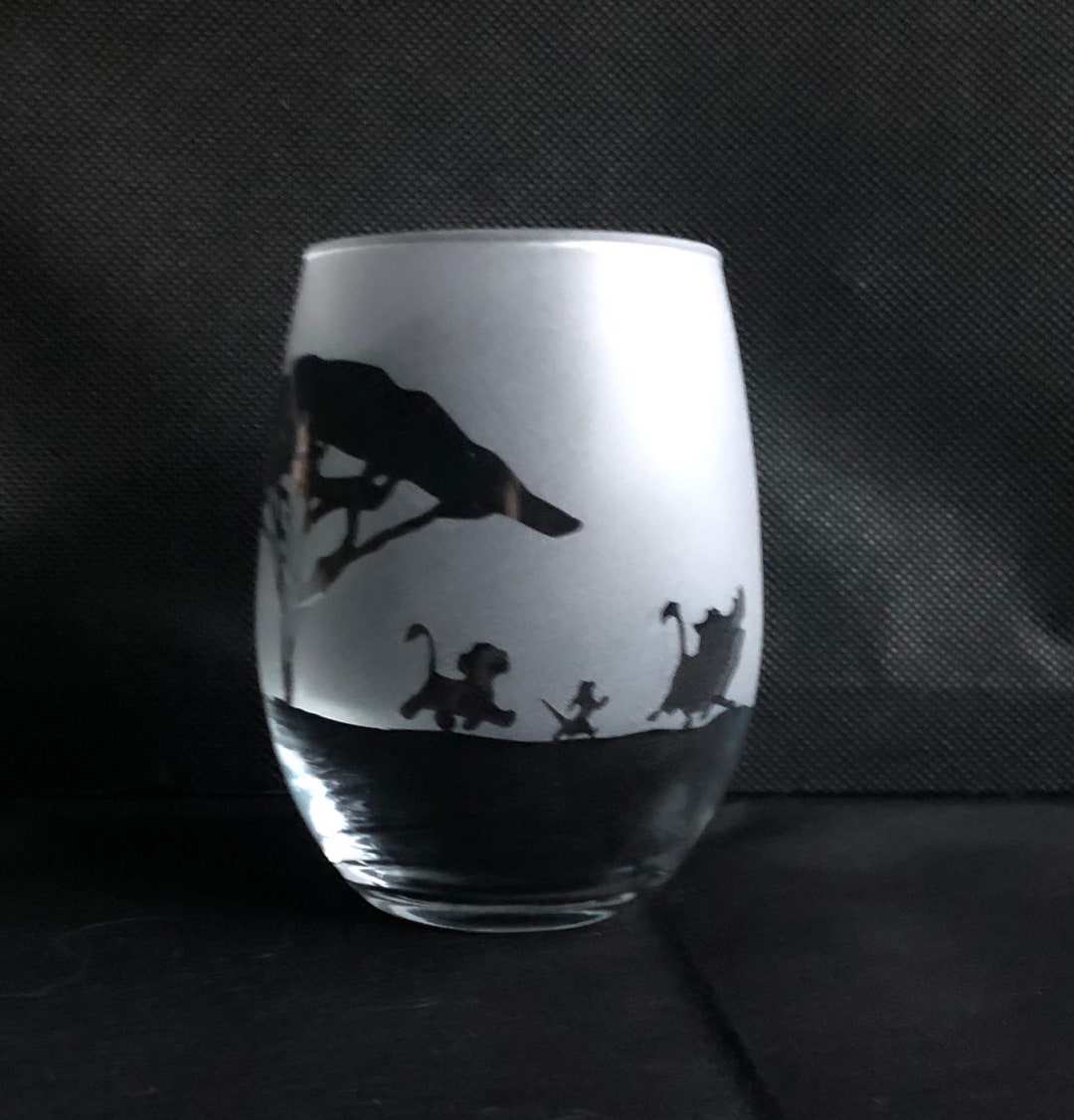 Lion King Wine Glass Etsy