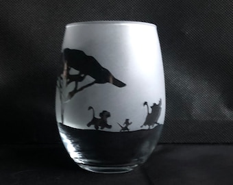 Lion King Wine Glass