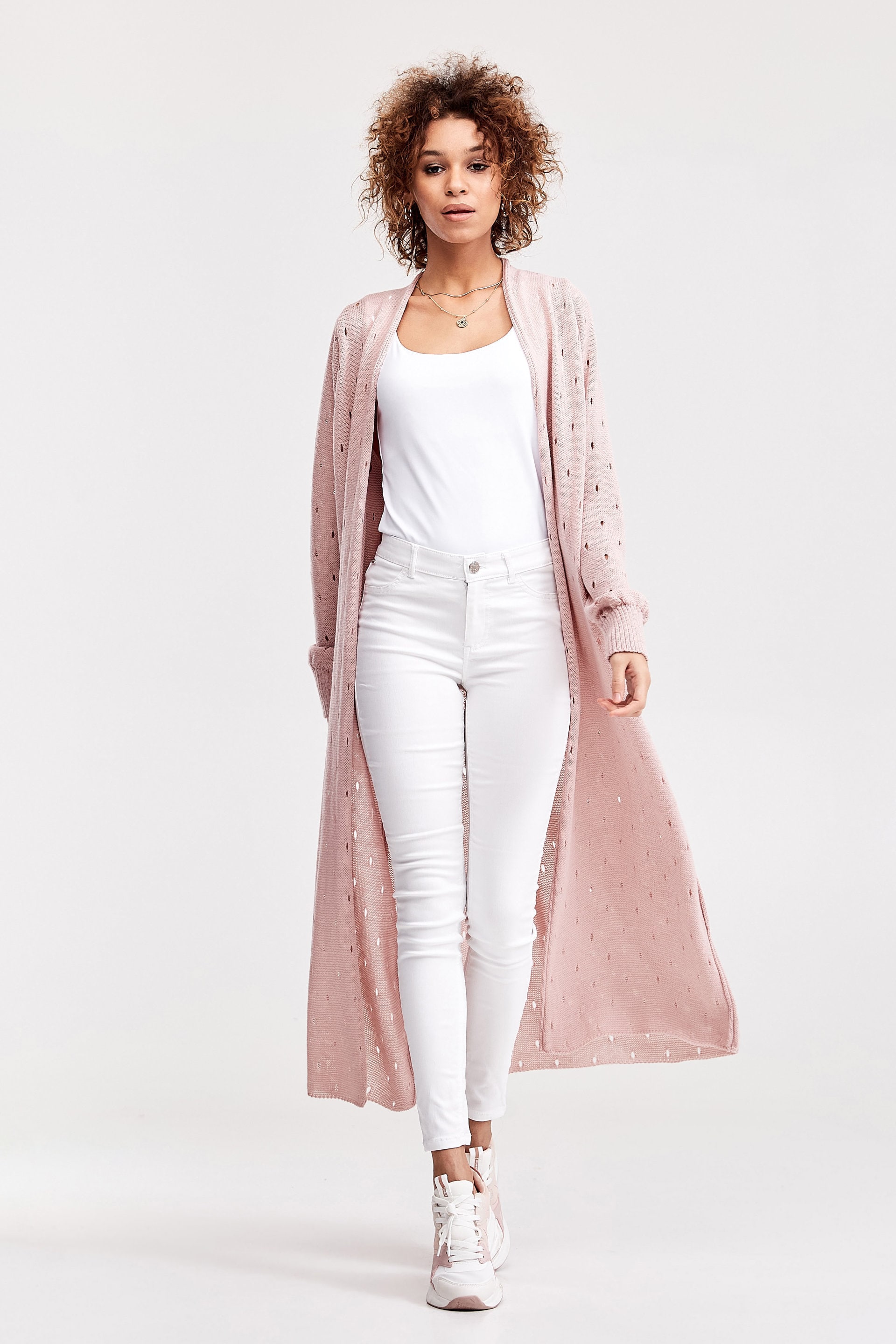 Long cardigan Open cardigan Pink Womens cardigan Maxi cardigan Etsy