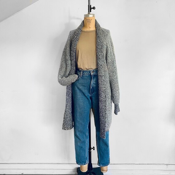 80s knit duster | oversized small - large