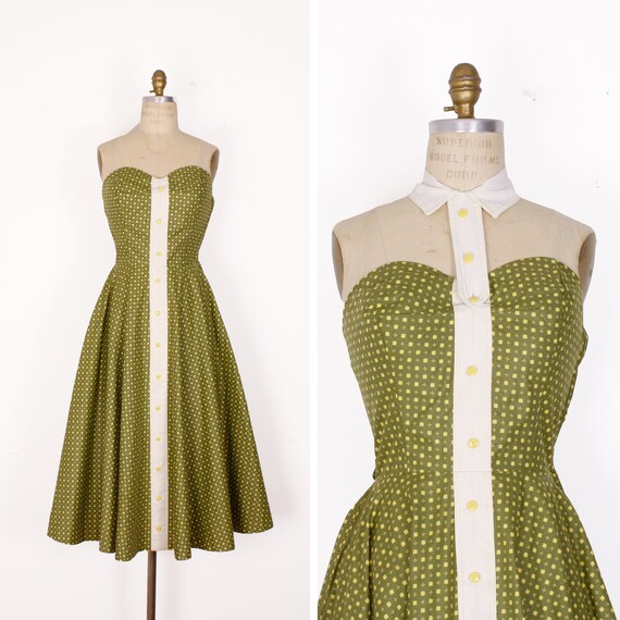1950s sun dress | size extra small